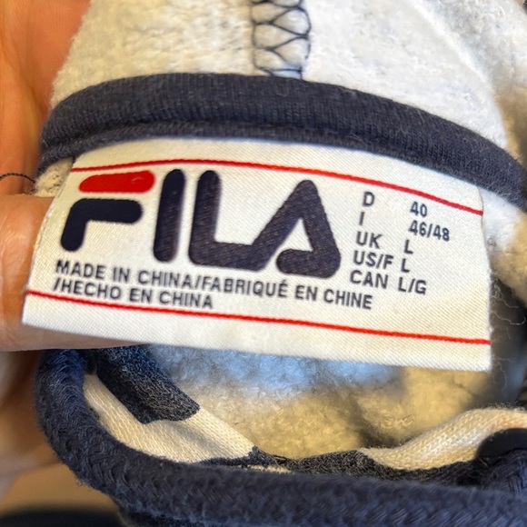 Fila Navy and Red Logo Hoodie - Picture 2 of 2